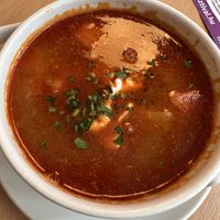 goulash  at Napfényes Restaurant & Confectionery in Budapest