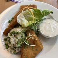 fried cheese  at Napfényes Restaurant & Confectionery in Budapest