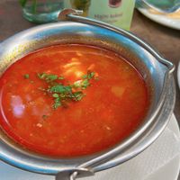 goulash  at Napfényes Restaurant & Confectionery in Budapest