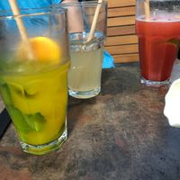 drinks at Napfényes Restaurant & Confectionery in Budapest