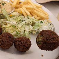 Falafels at Napfényes Restaurant & Confectionery in Budapest