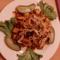 The stew at Napfényes Restaurant & Confectionery in Budapest