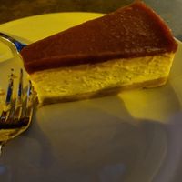 Cheesecake at Napfényes Restaurant & Confectionery in Budapest