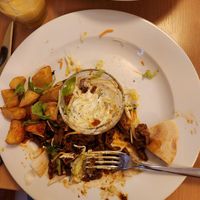 gyro platter (again, i was hungry!) at Napfényes Restaurant & Confectionery in Budapest