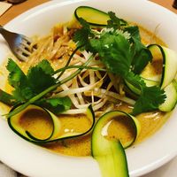 Thai coconut dish  at Napfényes Restaurant & Confectionery in Budapest