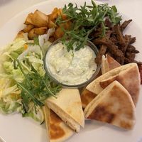 Gyros plate  at Napfényes Restaurant & Confectionery in Budapest
