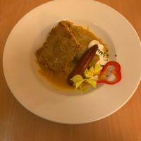 Stuffed cabbage with seitan   at Napfényes Restaurant & Confectionery in Budapest