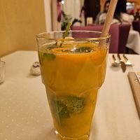 Orange Lemonade Cocktail at Napfényes Restaurant & Confectionery in Budapest