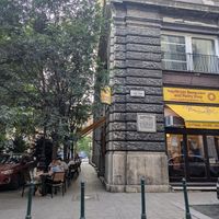Sit outside at Napfényes Restaurant & Confectionery in Budapest