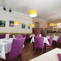 Interior at Napfényes Restaurant & Confectionery in Budapest