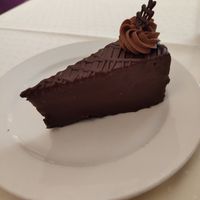 Chocolate cake at Napfényes Restaurant & Confectionery in Budapest