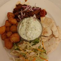 Gyros plate at Napfényes Restaurant & Confectionery in Budapest