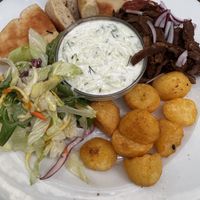 Gyro Platter  at Napfényes Restaurant & Confectionery in Budapest