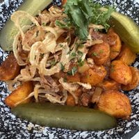 Seitan Roast à la Brasovv  at Napfényes Restaurant & Confectionery in Budapest