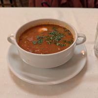 Goulash at Napfényes Restaurant & Confectionery in Budapest