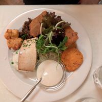 Platter for one at Napfényes Restaurant & Confectionery in Budapest