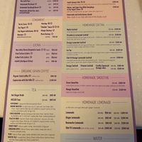 Menu  at Napfényes Restaurant & Confectionery in Budapest