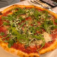 Pesto-Cashew Parmesan Pizza at Napfényes Restaurant & Confectionery in Budapest
