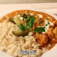 'Hungarian-style' cauliflower (essentially a cauliflower goulash) and spaetzle at Napfényes Restaurant & Confectionery in Budapest