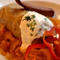 Stuffed cabbage   at Napfényes Restaurant & Confectionery in Budapest