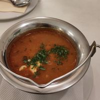 Goulash soup at Napfényes Restaurant & Confectionery in Budapest