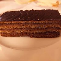 Zserbó cake at Napfényes Restaurant & Confectionery in Budapest