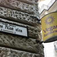   at Napfényes Restaurant & Confectionery in Budapest