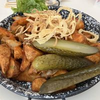 Seitan stew a la Brasov   at Napfényes Restaurant & Confectionery in Budapest