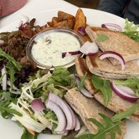 Gyros platter   at Napfényes Restaurant & Confectionery in Budapest