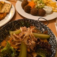 Tofu Stew (very nice, lots of potatoes and onions) at Napfényes Restaurant & Confectionery in Budapest