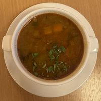 Lentil Soupp  at Napfényes Restaurant & Confectionery in Budapest