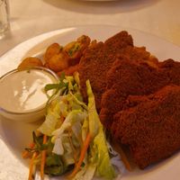 Dry seitan at Napfényes Restaurant & Confectionery in Budapest