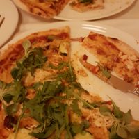 Mediterranean and Hungarian pizzas!!! at Napfényes Restaurant & Confectionery in Budapest