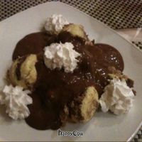 sponge cake at Napfényes Restaurant & Confectionery in Budapest