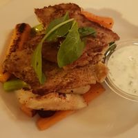 Sietan grill plate at Napfényes Restaurant & Confectionery in Budapest