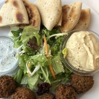 Felafel plate  at Napfényes Restaurant & Confectionery in Budapest
