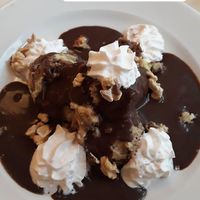 Vegan traditional hungarian dessert at Napfényes Restaurant & Confectionery in Budapest