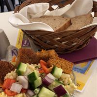 Salad bowl at Napfényes Restaurant & Confectionery in Budapest