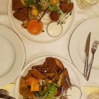 Mixed plate at Napfényes Restaurant & Confectionery in Budapest