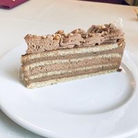 Peanut cake at Napfényes Restaurant & Confectionery in Budapest