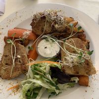 Roasted veggies at Napfényes Restaurant & Confectionery in Budapest