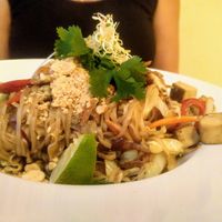 Asian noodles at Napfényes Restaurant & Confectionery in Budapest