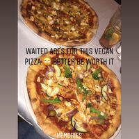 Amazing vegan pizzas  at Napfényes Restaurant & Confectionery in Budapest