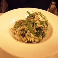 Fusilli pasta. at Napfényes Restaurant & Confectionery in Budapest