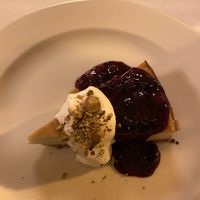 Forest fruits cheesecake at Napfényes Restaurant & Confectionery in Budapest