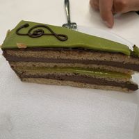 Mozart cake at Napfényes Restaurant & Confectionery in Budapest