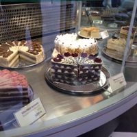 delicious cakes! at Napfényes Restaurant & Confectionery in Budapest