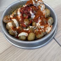 Tahini Potatoes   at Planetary Burger in Vancouver