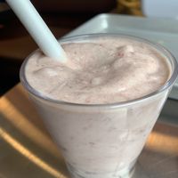 Strawberry Milkshake  at Planetary Burger in Vancouver