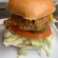Cauliflower burger  at Planetary Burger in Vancouver